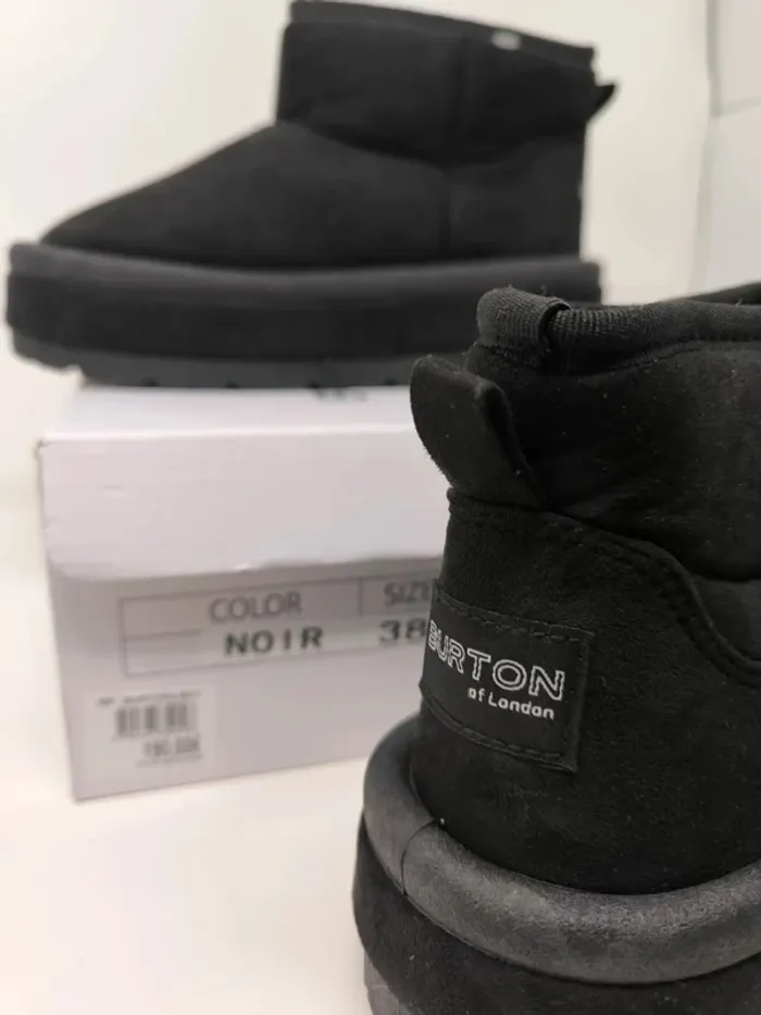 Bottines Burton of London noires – T38 – Neuves - photo numéro 2