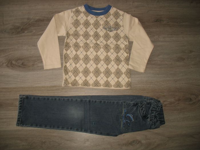 ENSEMBLE 2 PIÈCES GARÇON : JEAN + TEE SHIRT ML "LA COMPAGNIE DES PETITS" - 5 ANS - n°03 - photo numéro 4