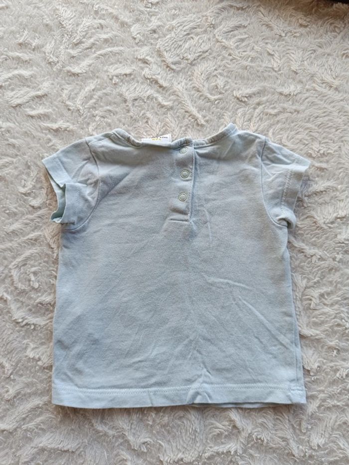 Ensemble (tee shirt manches courtes+legging) Fille 3 mois Mon joli paradis flamand rose - photo numéro 7