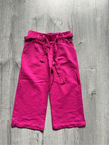 Pantalon large fille fushia 3 ans Okaïdi