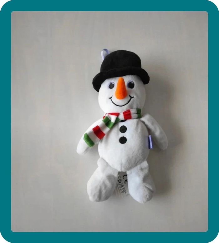 Peluche bonhomme de neige Milka