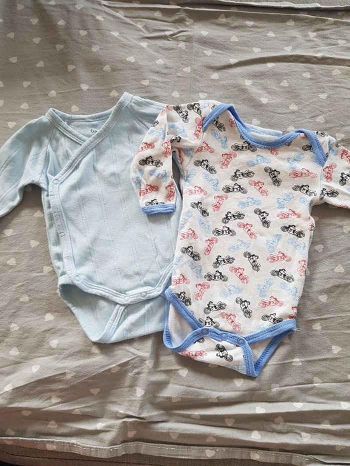 Lot de 2 bodys manches longues