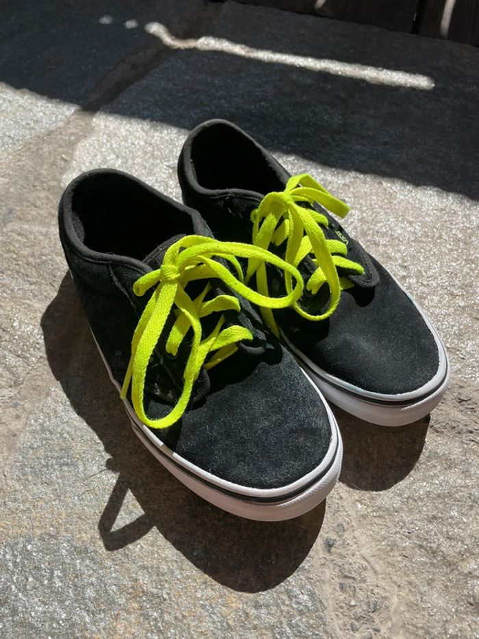 Chaussures, garçon, vans 33 noir et jaune fluo - photo numéro 6