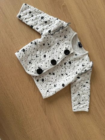 Veste/gilet matelassé Kiabi 6 mois à pois avec pompon