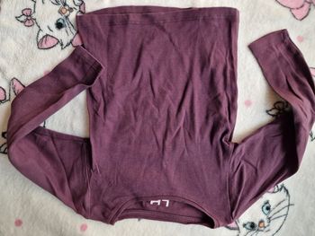 Tee shirt manche longue bordeaux