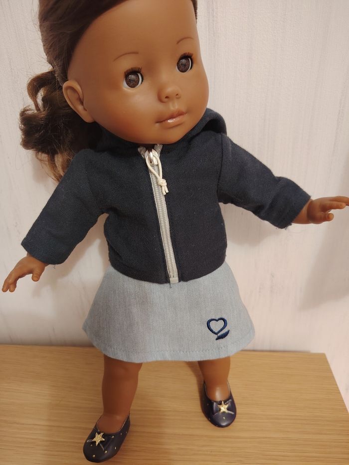 Veste bleue marine pour poupée corolle - photo numéro 3