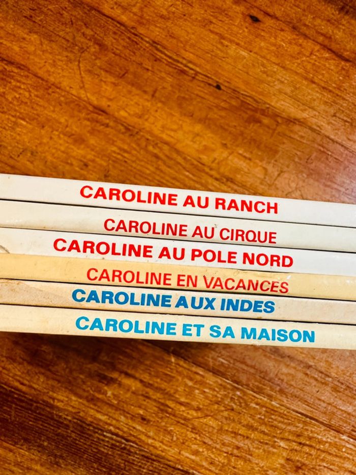 Lot de 6 Caroline grands albums Hachette Pierre Probst titre rouge bleu livres bd - photo numéro 4