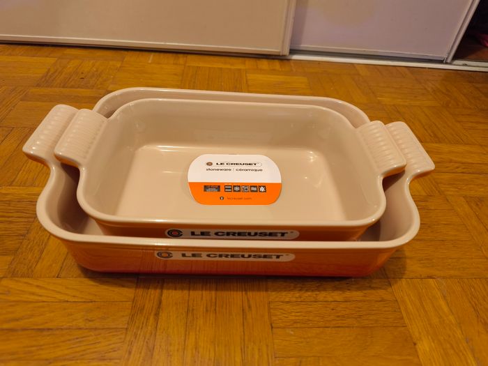 Lot de deux plats Le creuset