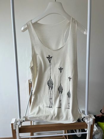 Débardeur girafe pour femme taille unique état satisfaisant quelques taches