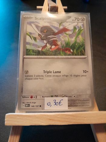 Carte Pokémon Scalpion 148/197