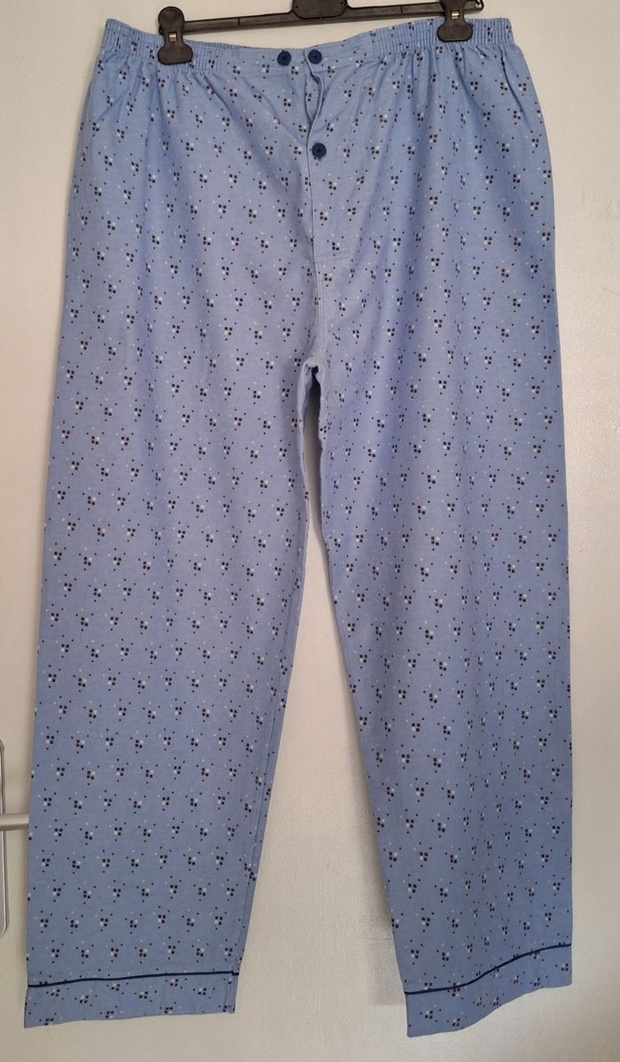 Pyjama deux pièces chaud et doux en flanelle, imprimé, grande taille - photo numéro 7
