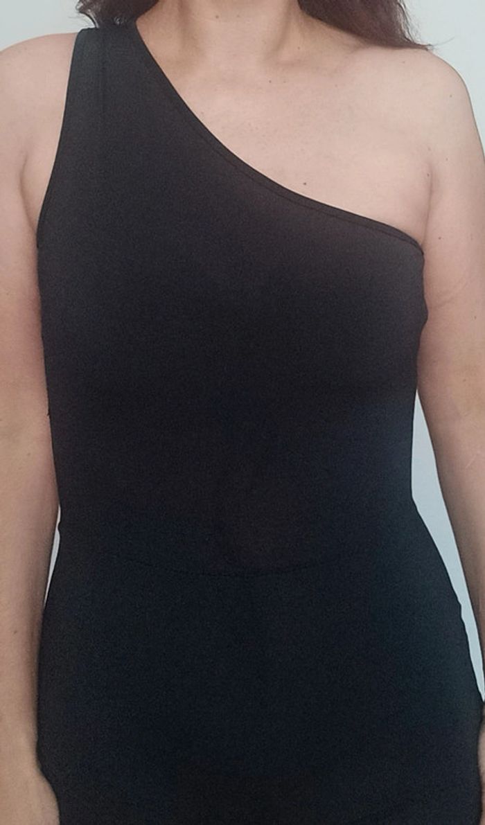 Combishort noir asymétrique dos ouvert TU - photo numéro 3