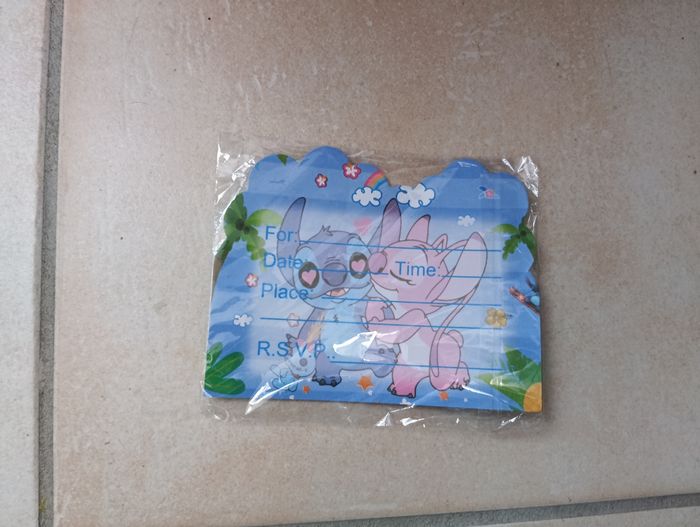 Carte d'invitation Stitch - photo numéro 2