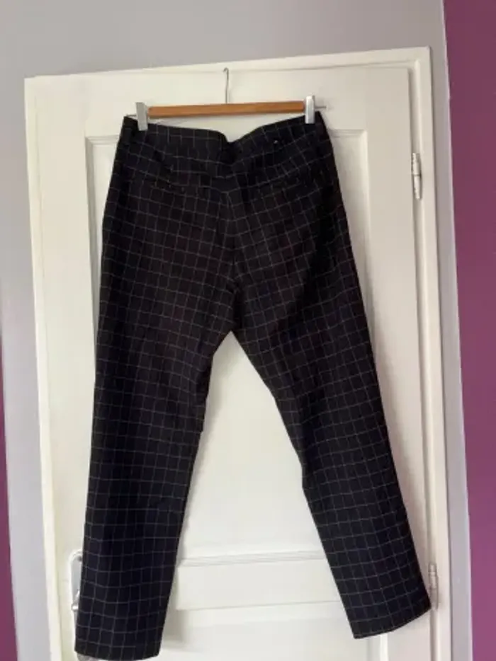 Pantalon homme slim fit – H&M – T32 à carreaux - photo numéro 3