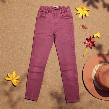 Pantalon coton rose fille 12 ans Zara
