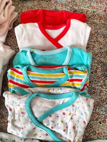 Lot de 5 bodies manches longues : 3 mois