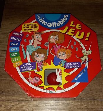 Jeu les incollables Ravensburger à partir de 6 ans 
Boîte légèrement abîmée mais jeu parfait état