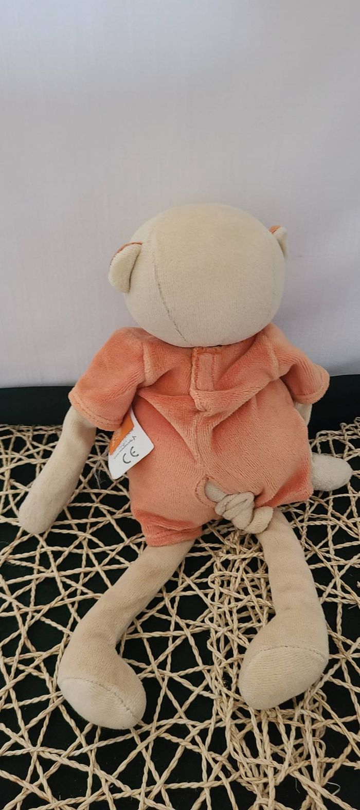 Doudou musical singe les Loustics orange MOULIN ROTY - photo numéro 4