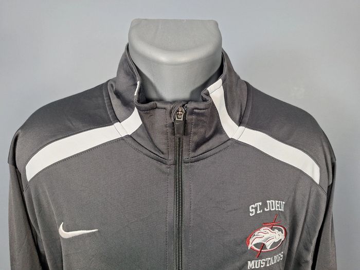 veste nike vintage - gris anthracite homme - taille XL full broderie (469) - photo numéro 2