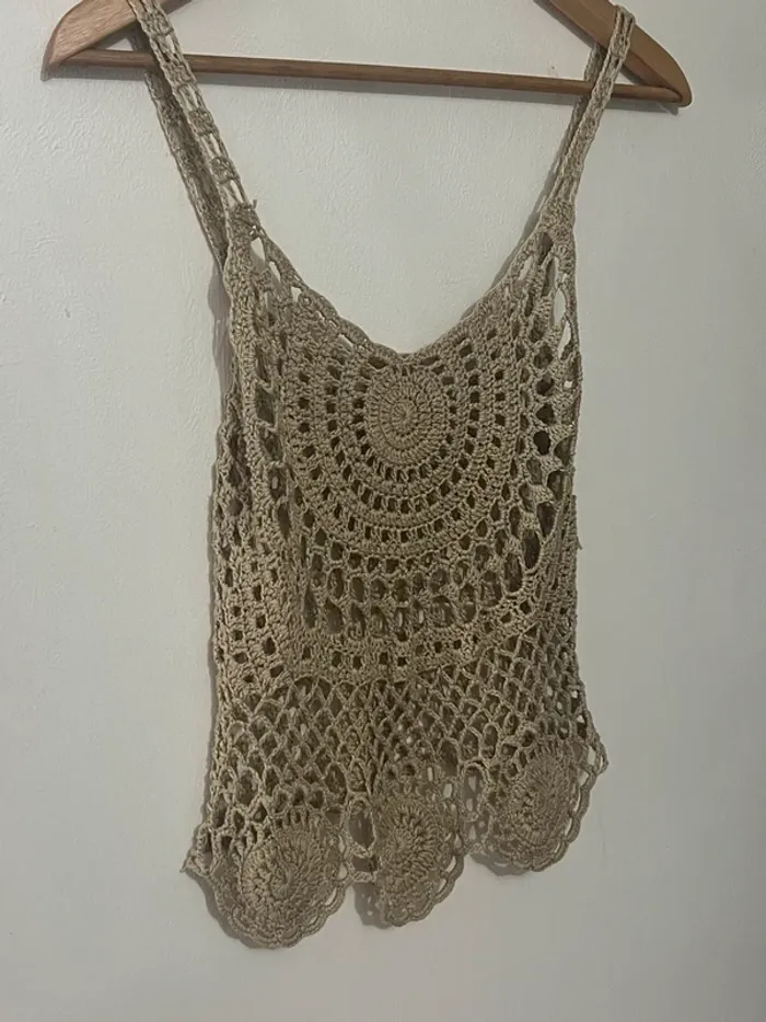 Petit top vintage parisien à mailles - comme neuf - taille S voir XS