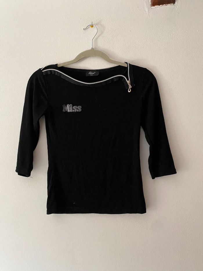 👕 Jolie T-shirt noir femme Taille M 👕
