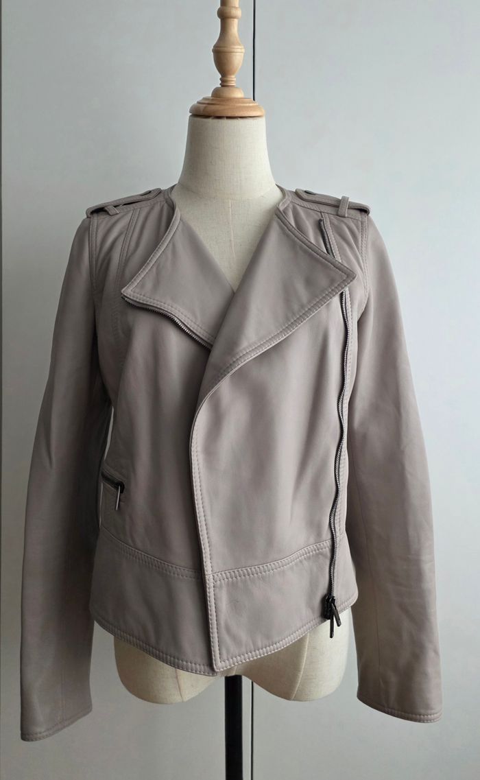 Veste en cuir L.K Bennett, taille 36 - photo numéro 2