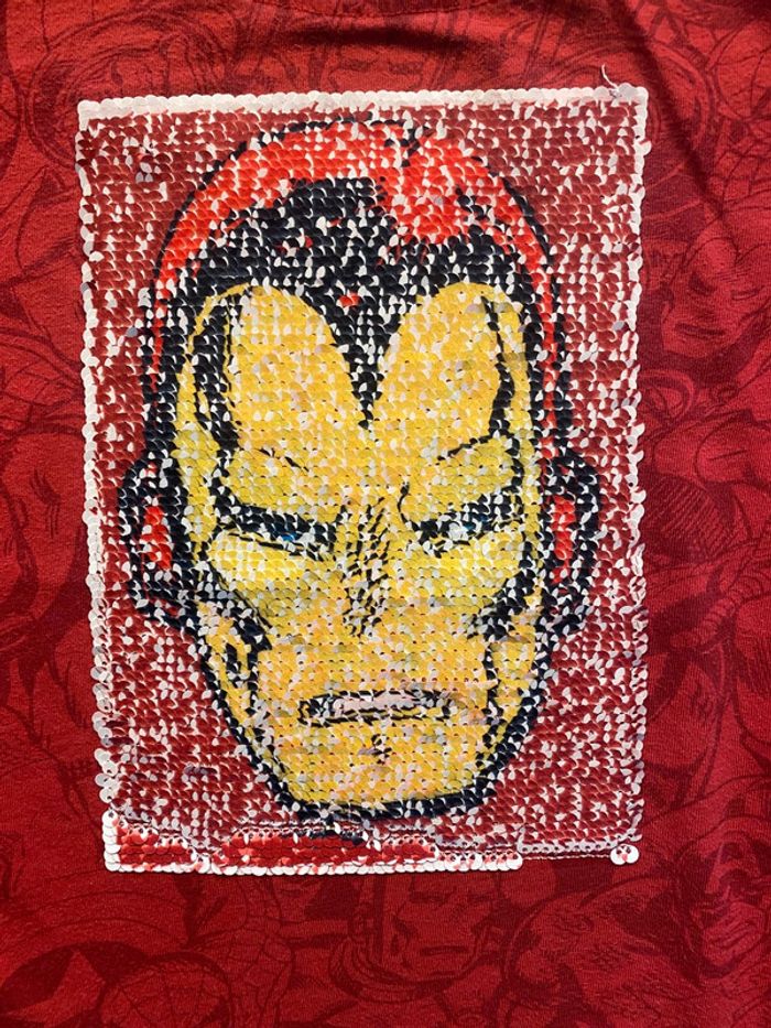 T-shirt longues manches Desigual Spiderman/Iron Man taille 5/6 ans - photo numéro 3