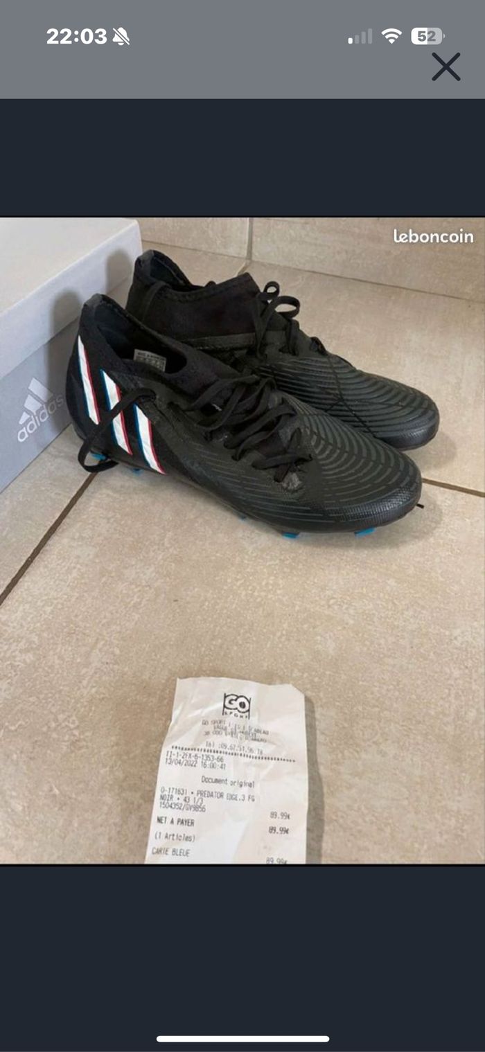 Basket de foot à  crampons Adidas Predator - photo numéro 2