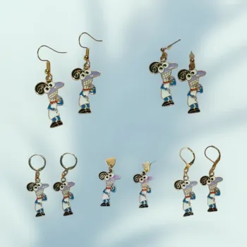 🎭 Boucles d’oreilles Vice Versa – Personnage Peur (5 types d’attaches au choix)😨