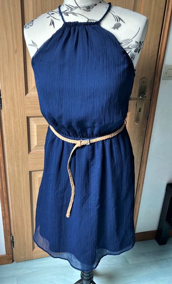 Robe voile dos nu marine Zara taille 36/38