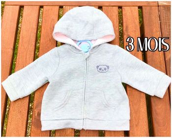 Veste sweat-shirt (3mois) Vertbaudet