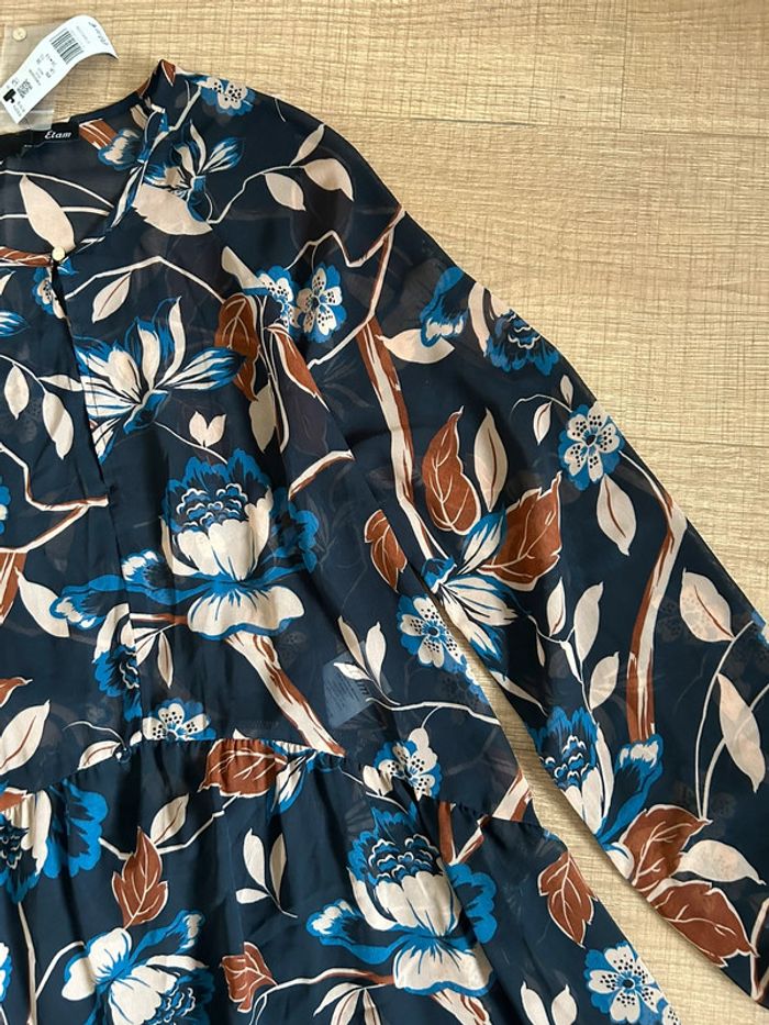 Robe longue imprimée fleurie neuve Etam taille 38 (valeur 70€) - photo numéro 12