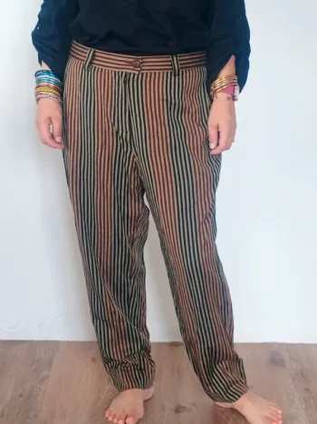 pantalon rayé T42 été