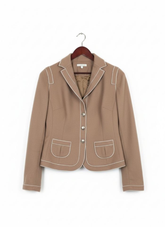 Superbe Blazer PAULE KA Taille 38 - Laine Vierge & Polyamide - Style Chic & Élégant