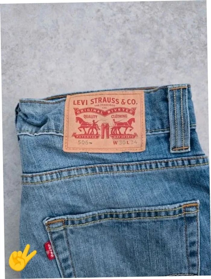 Short Levi's 506 W30 FR40 Bleu Femme Women #SHO010B - photo numéro 2
