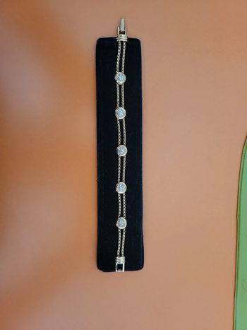 Bracelet swarovsky doré