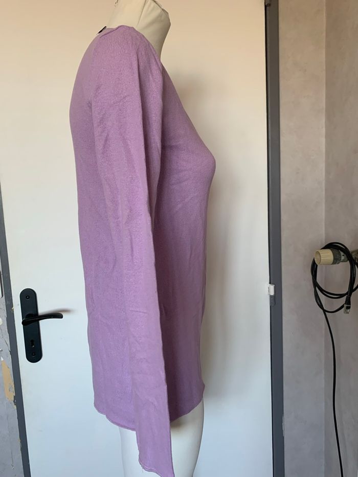 Pull mauve col V - photo numéro 6