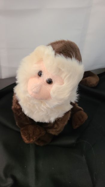 doudou peluche singe lémurien marron beige NATURE PLANET