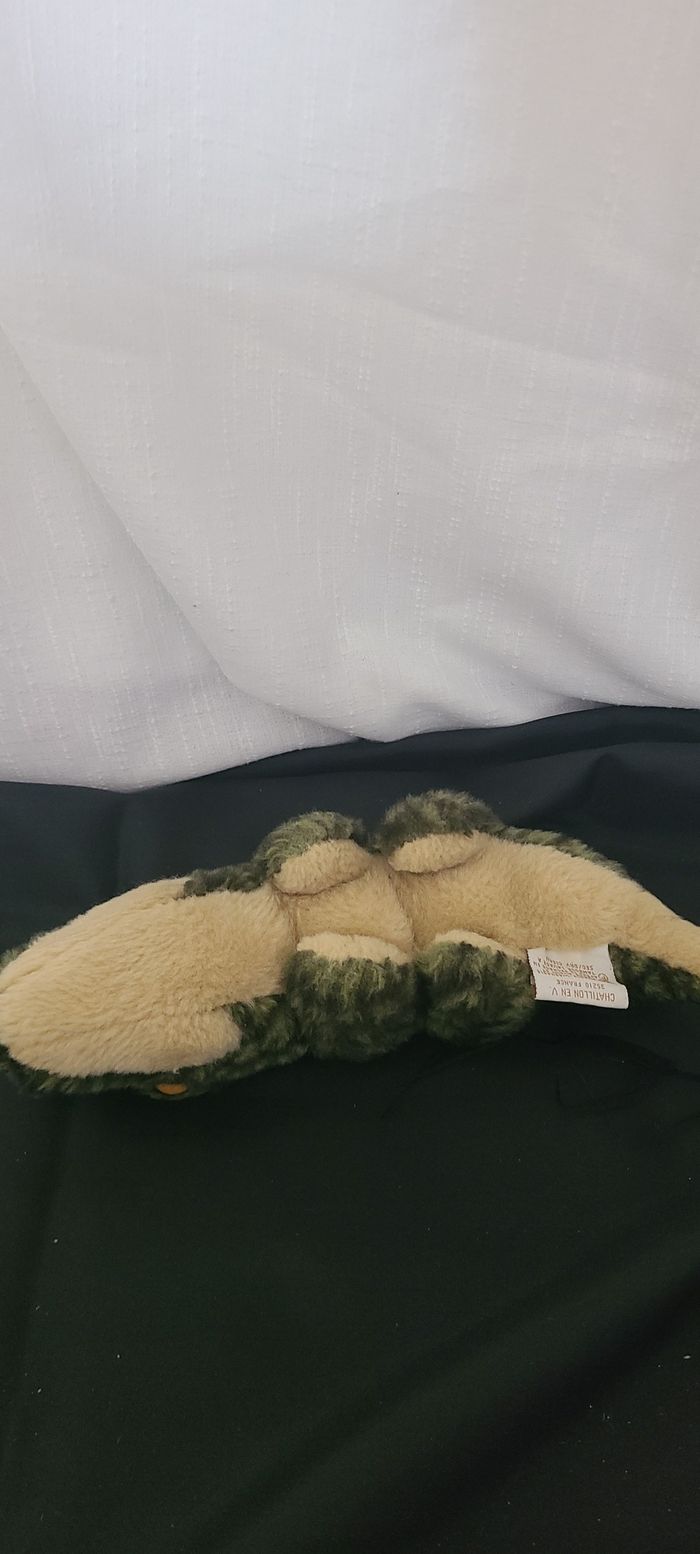 Peluche vintage en tissu d'un crocodile "Aux nations" - photo numéro 4