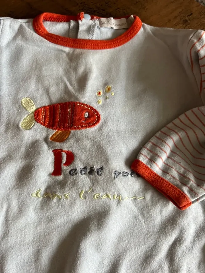 Lot de 2 pyjama coton 9 mois - photo numéro 5