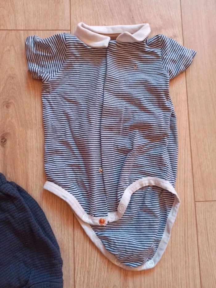 Ensemble short - barboteuse garçon bodie-polo - photo numéro 6