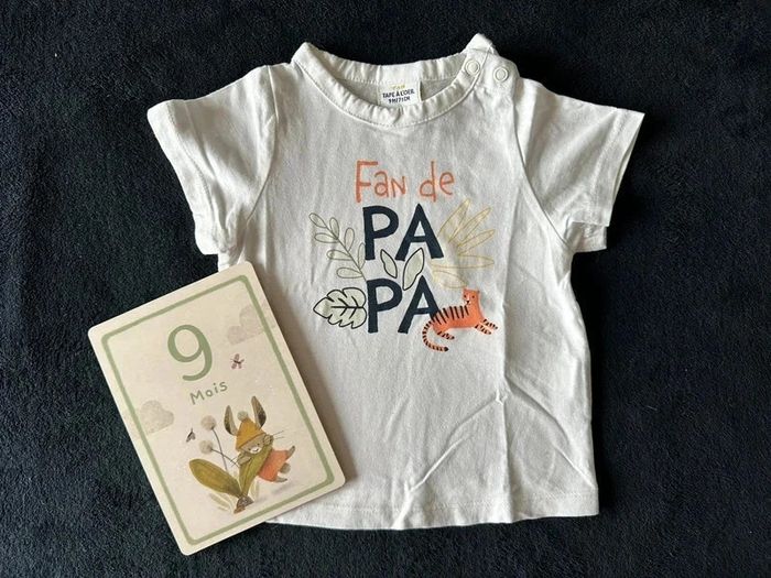 Lot 3 haut t-shirts manches courtes 9 mois TAO - photo numéro 4