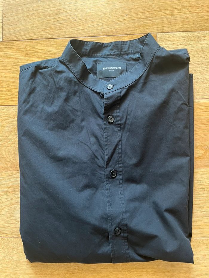 👔 Chemise homme The Kooples noire col Mao 100% coton – Taille L – Très bon état - photo numéro 5
