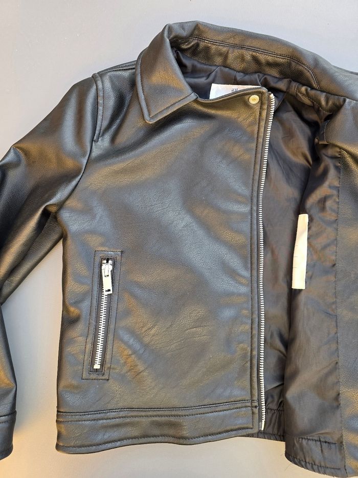 Veste de style motard  motard 8-9 ans fille H&M - photo numéro 7