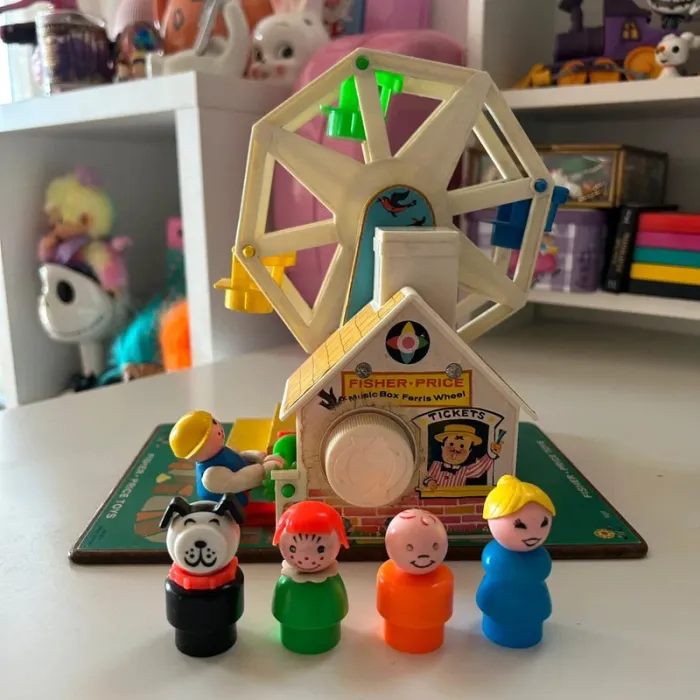 Grande roue fisher price 969 vintage music box ferris wheel 1966