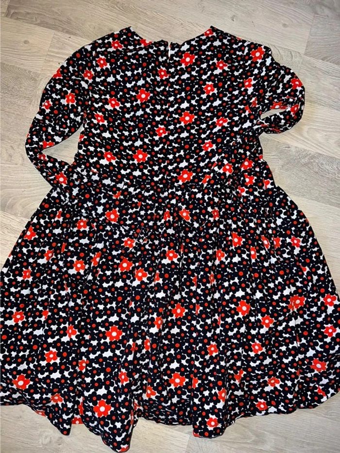 Ensemble Robe jacadi velours hiver fleurs 12 ans chaussettes hautes 35-38 - photo numéro 6