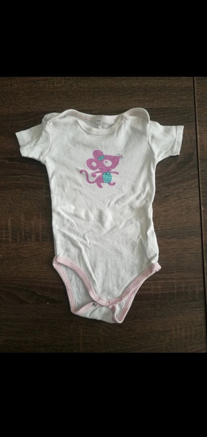 Bodie manches courtes blanc 80 cm