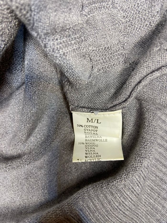 Cardigan gris femme en coton et laine CCG perfect - photo numéro 4