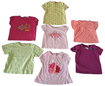 Lot de 7 t-shirts MC fille 3 mois TBE