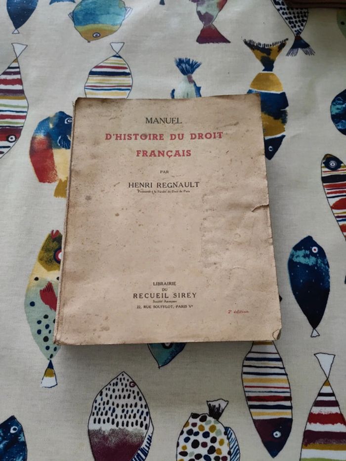 manuel d'histoire du droit français